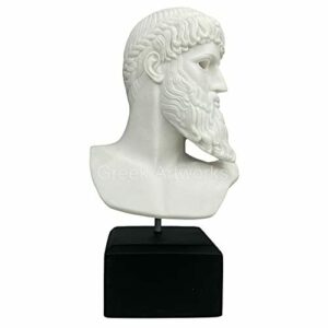 Zeus o Poseidón de Artemisión Dios del Mar Busto Cabeza Estatua griega Escultura
