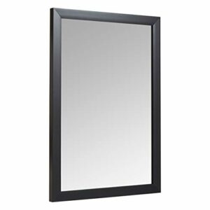 Amazon Basics Espejo para pared rectangular, 50,8 x 71,1 cm - marco estándar, negro