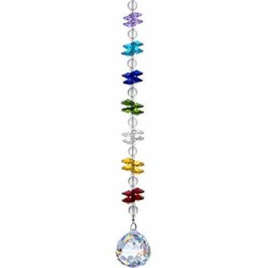 H&D HYALINE & DORA Atrapasol de Cristal arcoíris Prisma de Bola de Cristal de Ventana Colgante de Chakra Colgante