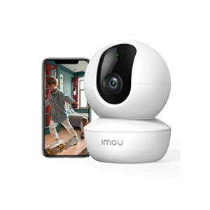 2022 Imou Cámara de Vigilancia WiFi Interior 360° con AI Detección Humana, 1080P Cámara IP WiFi Interior con Sirena,Audio Bidireccional,Visión Nocturna,Modo de Privacidad,Funciona con Alexa para Bebe