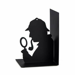 Balvi - Sherlock sujetalibros Decorativo de Metal en Color Negro. Diseño Original