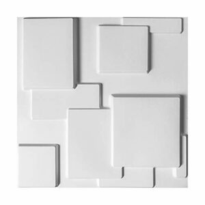 Art3d Paneles Decorativos 3D de PVC, Panel de Pared para Decoración Interior, Pared PVC Panel (12 piezas/3㎡)