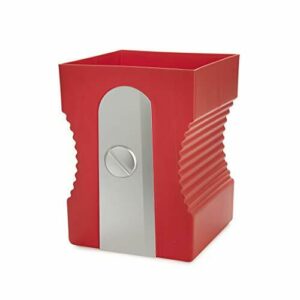 Balvi Papelera Sharpener Color Rojo Papelera con Forma de sacapuntas Plástico ABS/PP 29cm