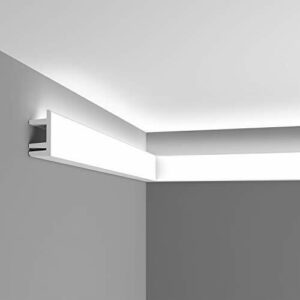 Cornisa Orac Decor C381 MODERN L3 Moldura para luz indirecta Moldura para decoración de pared y techo 2m
