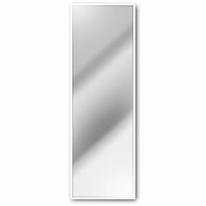 Homestyle - Espejo de pared con marco de madera, 50 x 150 cm, color blanco