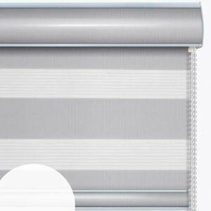 Contraventanas de paneles LINGZHIGAN Cortina Suave Dormitorio Cortina Media Sombra Doble persianas (Color : G, Tamaño : 120 * 210cm)