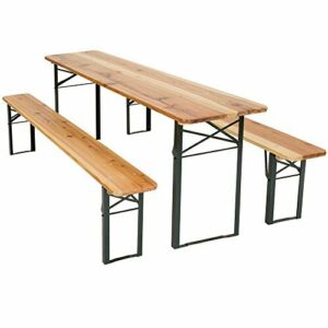 TecTake Conjunto de mesa y bancos de jardín y sillas de terraza muebles cervecería - varios modelos- (Tipo 1 | no. 400871)