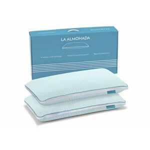 MARMOTA Almohada Premium, Suave, Adaptable, Envolvente y Transpirable - Pack de 2 Unidades 70 x 35 x 12 cm