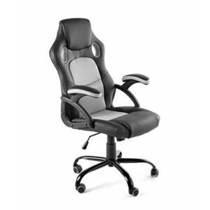 CAMBIA TUS MUEBLES - Silla Gaming X-One sillón Giratorio de Oficina despacho Escritorio, en Negro Rojo Azul y Gris (Gris)
