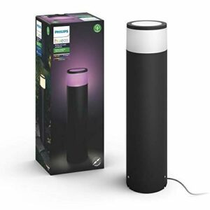 Philips Hue Calla Pedestal o sobremuro LED inteligente (bajo voltaje) negro, luz blanca y de colores, compatible con Amazon Alexa, Apple HomeKit y Google Assistant