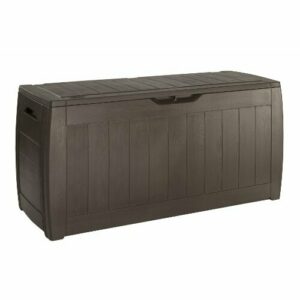 Keter Caja de almacenamiento para baúl Hollywood, marrón, 270L, 117,5 x 45 x 57,3 cm