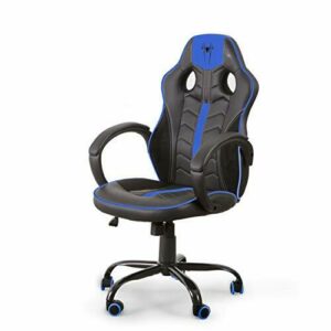 Home Heavenly®- Silla Gaming Spider-S, Silla de Oficina, sillón Gamer ergonómico, Giratorio Asiento Regulable en Altura (Azul)