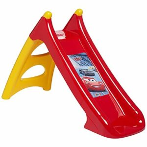 Smoby Cars 3 - Tobogán de Plástico para Niños de 2-4 Años, Rojo y Amarillo, XS, 125 x 50 x 75 cm (820613)