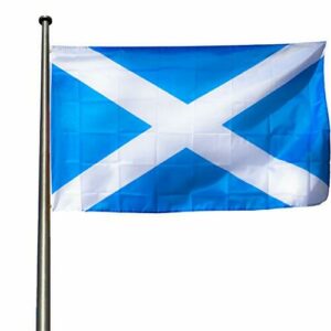 Bandera KliKil Scocés 90x150cm - Tejido para exteriores 150x90cm resistente a la intemperie con 2 ojales de metal. Scottish Flag Decoraciones de jardín