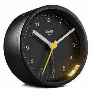 Braun BC-12-B Reloj Despertador Clásico Analógico, Color Negro