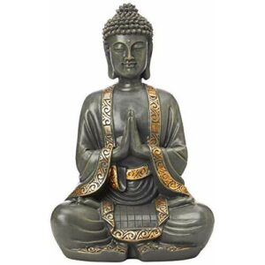 zen' Light grande estatua Buda mediación, resina, Bonze, 37.5 x 15 x 24 cm