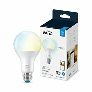 Wiz - Bombilla Inteligente, Led E27, 100 W, Wi-Fi Bluetooth, Luz Blanca Cálida a Frio Regulable, Compatible con Alexa y Google Home