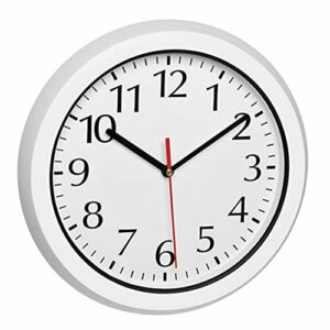 TFA Dostmann Reloj de Pared para Exterior, 60.3542.02, radiocontrolado a Distancia, Resistente a la Intemperie, con Cubierta de Cristal, Color Blanco, 305 x 56 x 305 mm