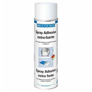 WEICON Spray Adhesivo Extra Fuerte | 500 ml | Para uniones firmes y duraderas | Transparente