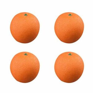EQLEF® Simulación de la fruta, frutas artificiales naranja para la decoración (4pcs naranja)
