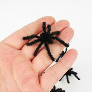 Boosns Insectos Plásticos Realistas Cucarachas De Halloween y Decoración (20 Arañas Peludas)