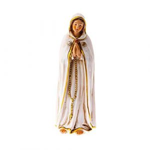 DELL'ARTE Artículos religiosos, estatua Virgen de la Rosa Mística, 20 cm