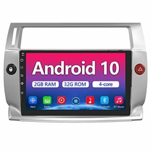 AWESAFE Android 10.0 [2GB+32GB] Radio Pantalla Citroen C4 2004-2009 para Coche 9 Pulgadas con Pantalla Táctil, con Bluetooth/WiFi/GPS/DSP/RDS/USB/FM Am/RCA, Apoyo Mandos del Volante, Aparcamiento