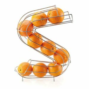 BERELA-ZOWY- Frutero en Forma de S, Dispensador de Naranjas, Frutero de Metal.