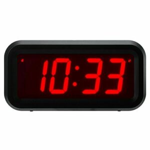 Timegyro Despertador LED Reloj Despertador Digital con Pilas Reloj de Mesa portátil para Dormitorio de Viaje
