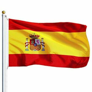 Amison Bandera España Grande, 2pcs Bandera de España, Resistente a la Intemperie, 90 x 150 cm