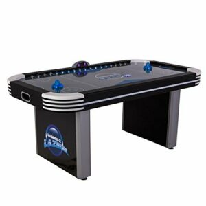 Triumph Lumen-X Lazer mesa de hockey de aire interactiva de 6 pies con iluminación LED y música en el juego