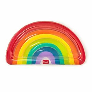 Legami Colchoneta Inflable Rainbow, para Playa, Piscina, Medidas: 170 x 95 cm, Material: PVC, Grosor: 0,30/0,25 mm, Incluye Parche para Reparar, 2 cámaras de Aire, Color Arco Iris (MATT0004)