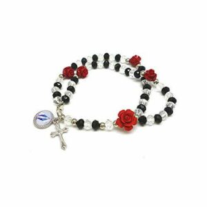 tipo perla color rosa rosario de 5 mm DELL'ARTE Artículos religiosos 