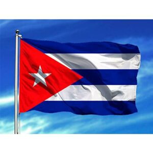 Oedim Bandera de Cuba 85x1,50cm | Reforzada y con Pespuntes | Bandera con 2 Ojales Metálicos y Resistente al Agua