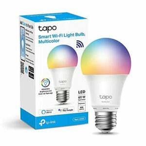 TP-Link Tapo L530E - Bombilla LED inteligente Wi-Fi, multicolor, regulable, E27, 8.7 W 806 lm, compatible con Alexa y Google Home