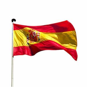 KliKil Bandera España Grande - 1 Bandera de España en poliéster náutico super resistente al viento y la lluvia 150x90 cm versión Premium 2021 para Balcon, Exterior y Jardin, Spanish Flag -