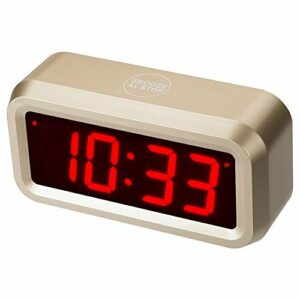 Timegyro Reloj Despertador Digital con Pilas Reloj de Escritorio para Habitaciones con repetición