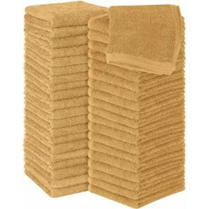 Utopia Towels - 60 Toallas para la Cara de algodón, Paños de algodón (30 x 30 cm) (Beige)