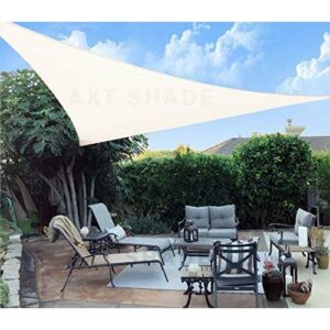 Emmorla balcón camping exterior gris protección UV para exterior terraza triangular Toldo de vela impermeable de 5 x 5 x 5 m para jardín 