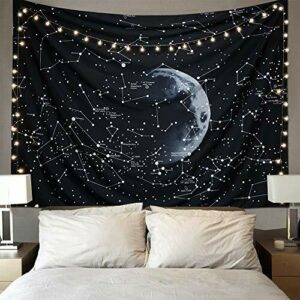 Constelación psicodélica Galaxy Patrón espacial Tapiz de pared Tapices Tapices para colgar en la pared Tapiz de estrella Decoraciones para el hogar para sala de estar