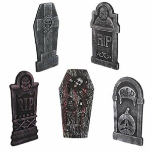 EXCEART 5 Piezas Halloween Rip Friedhof, decoración de Espuma, lápidas terroríficas, decoración para casa de jardín
