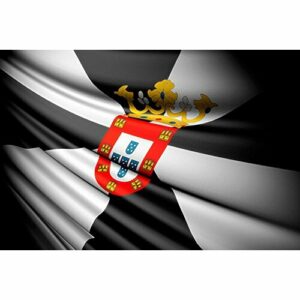 Oedim Bandera de La Comunidad de Ceuta 85x150cm | Reforzada y con Pespuntes| Bandera de La Comunidad de Ceuta con 2 Ojales Metálicos