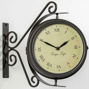 Primrose Reloj/Termómetro Giratorio con Soporte para el Jardín - 31.5cm