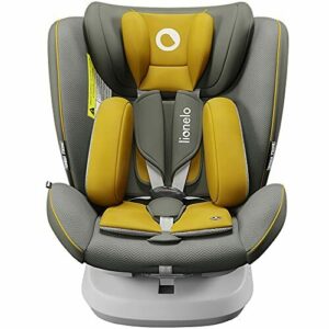 LIONELO Bastiaan One silla de coche bebe desde el nacimiento hasta los 36 kg, giratoria a 360 grados, Isofix Top Tether cinturón de seguridad de 5-puntos, Certificado TUV