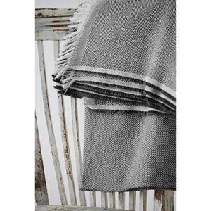 Textilhome - Funda Multiusos Foulard Cubre Cama Dante - 180x285 cm - para Funda Sofa 2 Plazas, Protector Cubre Sofa. Color Negro