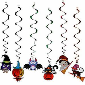 THE TWIDDLERS 36 Decoraciones Colgantes para Techo de Halloween - 6 Diseños Diferentes para Cielo Raso | Fiestas de Halloween