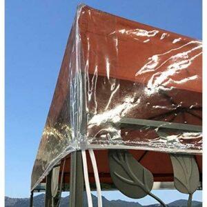 QUICK STAR Gazebo Cubierta Protectora 3 x 4 m Impermeable Transparente Protección contra la Intemperie