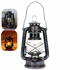 Riuty Lámpara Hurricane Lantern Lámpara de keroseno de Estilo Vintage Lámpara de Aceite Retro clásica Kerosene Citronella