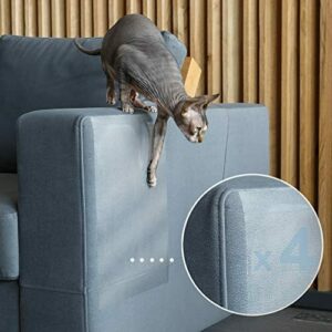 PROTECTO Protector Sofá Anti-Gatos y Anti-Arañazos en Muebles Diseño Sofa-Safe y Adhesivo Grip-Tight - Efectivo Disuasivo y Repelente Anti-Arañazos para Sofás Esquinas