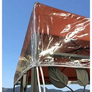 QUICK STAR Gazebo Cubierta Protectora Pavillon 3 x 3 m Impermeable Transparente Protección contra la Intemperie